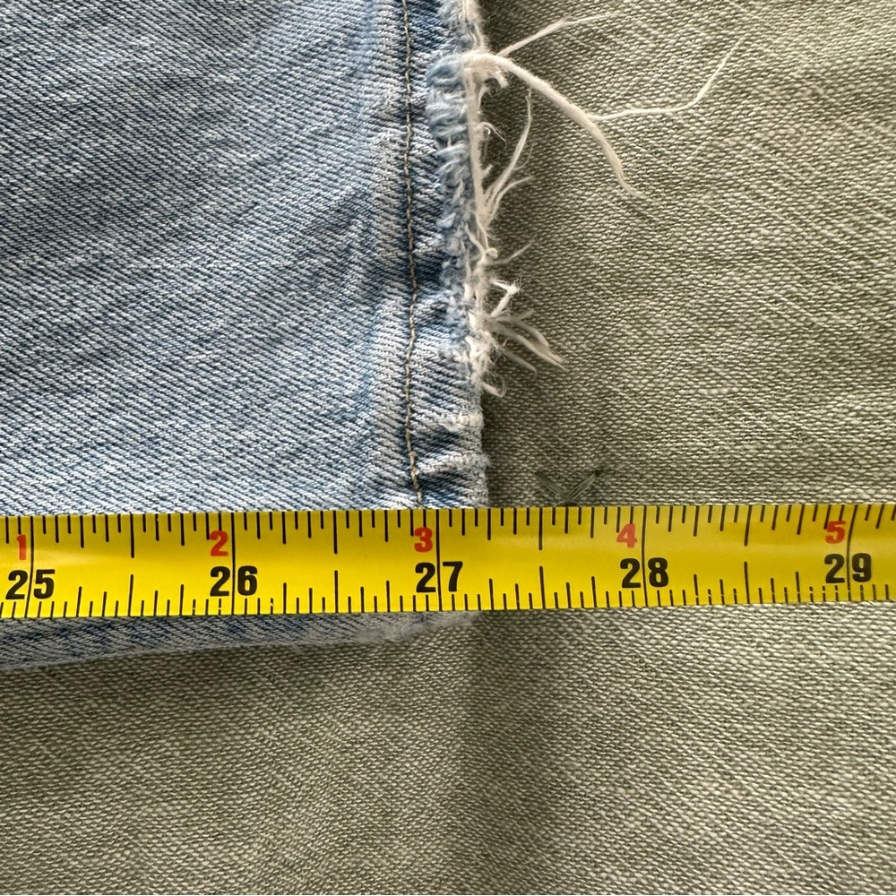Abercrombie & Fitch The Dad High Rise Jeans Angled Waist Size 8 Short Petite - Picture 8 of 8